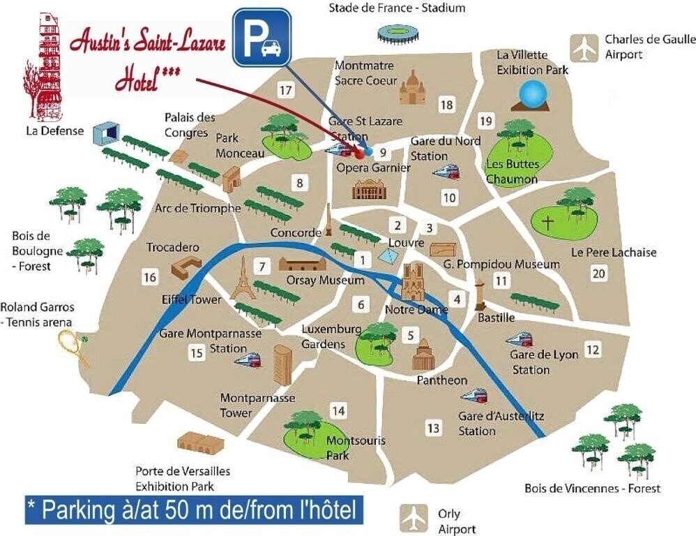 Апартаменты Austin'S Saint Lazare 3*