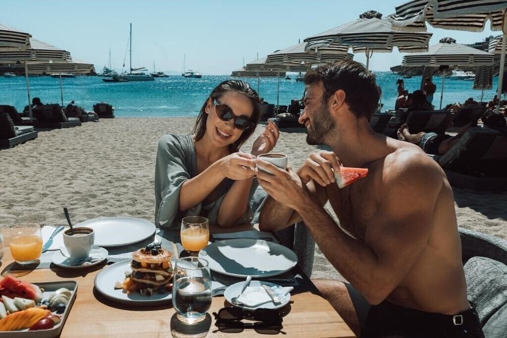 Панорама Mykonos Ammos Hotel 5*