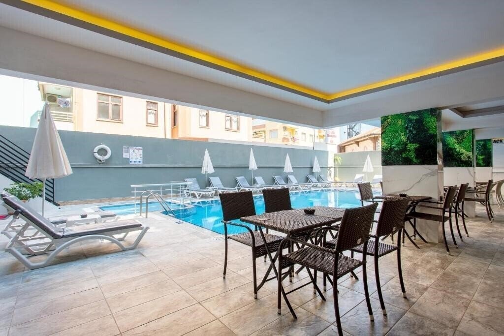 Вид Aslan City Kleopatra Hotel (ex. Aslan Sand & City Hotel, Aslan City, Aslan Kleopatra Beste Hotel, Hotel Aska Kleopatra Beste ) 3*